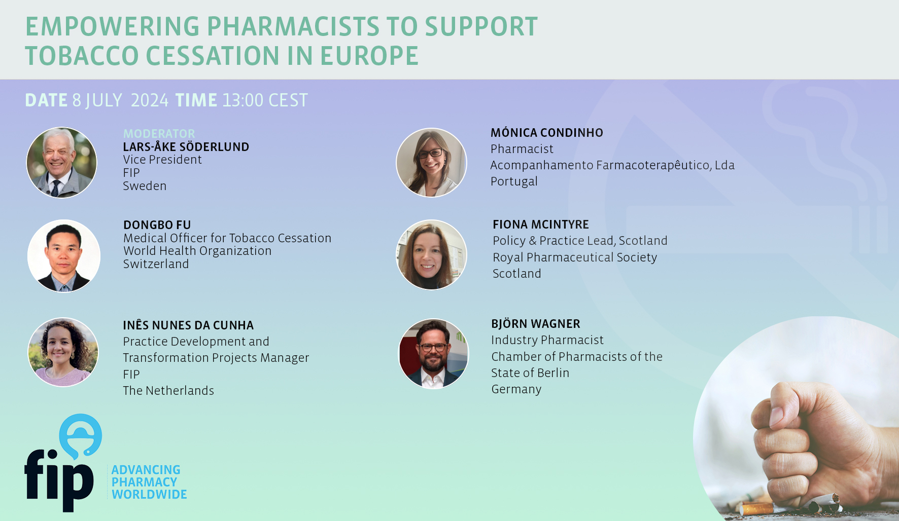 <!-- THEME DEBUG -->
<!-- THEME HOOK: 'field' -->
<!-- FILE NAME SUGGESTIONS:
   ▪️ field--node--title--general-event.html.twig
   ✅ field--node--title.html.twig
   ▪️ field--node--general-event.html.twig
   ▪️ field--title.html.twig
   ▪️ field--string.html.twig
   ▪️ field.html.twig
-->
<!-- 💡 BEGIN CUSTOM TEMPLATE OUTPUT from 'themes/custom/whokap/templates/field/field--node--title.html.twig' -->
Empowering pharmacists to support tobacco cessation in Europe
<!-- END CUSTOM TEMPLATE OUTPUT from 'themes/custom/whokap/templates/field/field--node--title.html.twig' -->