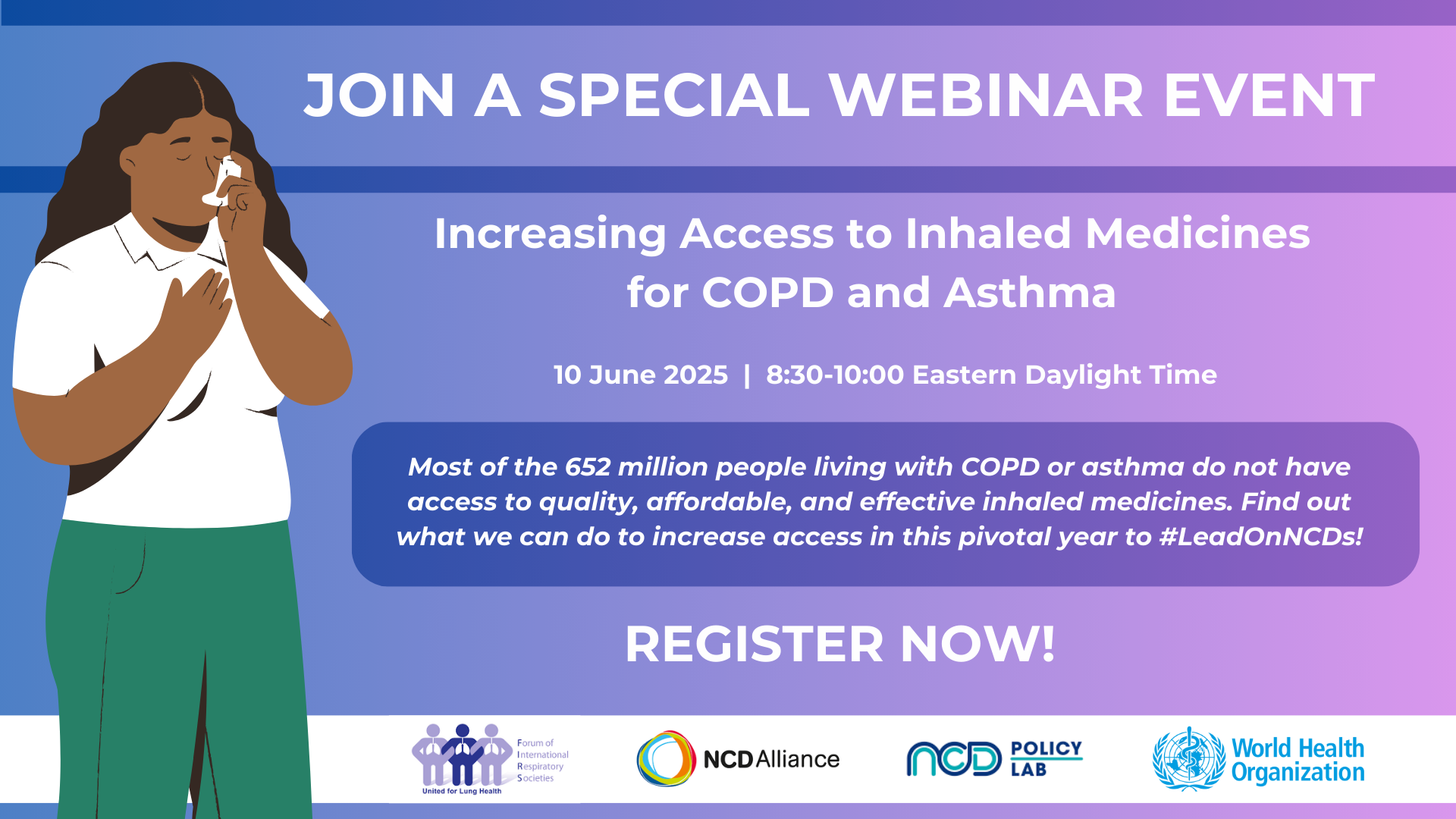 Webinar: Increasing Access to Inhaled Medicines for COPD and Asthma