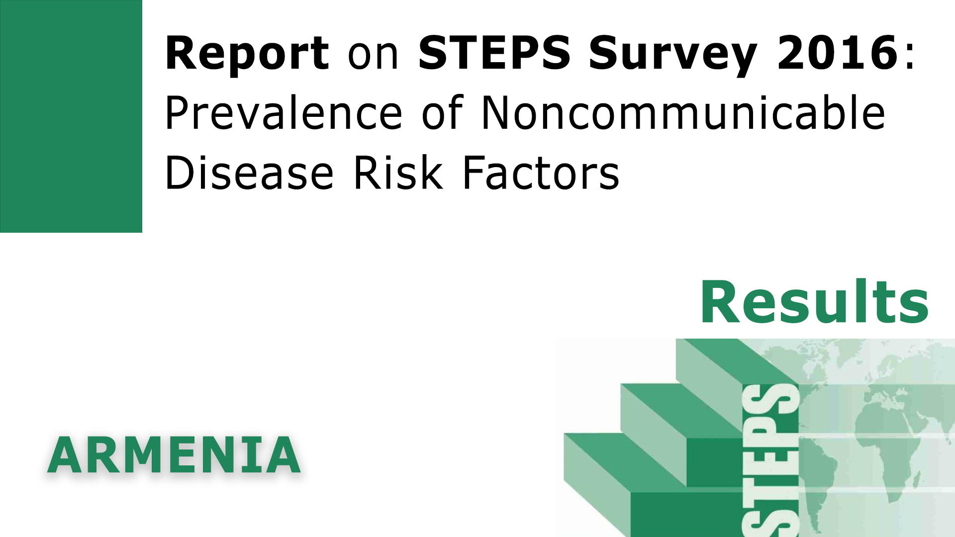 <!-- THEME DEBUG -->
<!-- THEME HOOK: 'field' -->
<!-- FILE NAME SUGGESTIONS:
   ▪️ field--node--title--pin.html.twig
   ✅ field--node--title.html.twig
   ▪️ field--node--pin.html.twig
   ▪️ field--title.html.twig
   ▪️ field--string.html.twig
   ▪️ field.html.twig
-->
<!-- 💡 BEGIN CUSTOM TEMPLATE OUTPUT from 'themes/custom/whokap/templates/field/field--node--title.html.twig' -->
Armenia STEPS Survey 2016: Summary of Key Results
<!-- END CUSTOM TEMPLATE OUTPUT from 'themes/custom/whokap/templates/field/field--node--title.html.twig' -->