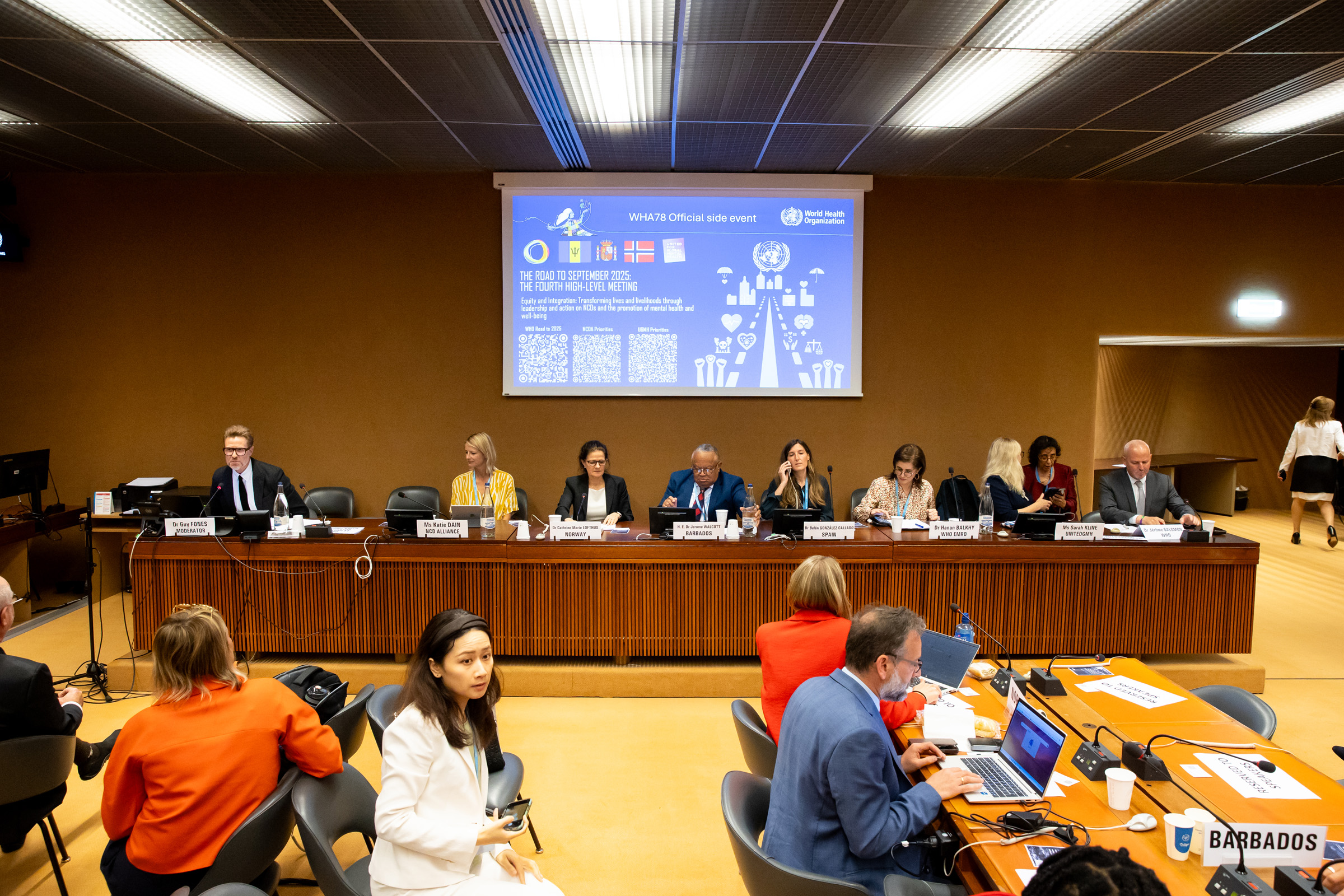 <!-- THEME DEBUG -->
<!-- THEME HOOK: 'field' -->
<!-- FILE NAME SUGGESTIONS:
   ▪️ field--node--title--news-and-events.html.twig
   ✅ field--node--title.html.twig
   ▪️ field--node--news-and-events.html.twig
   ▪️ field--title.html.twig
   ▪️ field--string.html.twig
   ▪️ field.html.twig
-->
<!-- 💡 BEGIN CUSTOM TEMPLATE OUTPUT from 'themes/custom/whokap/templates/field/field--node--title.html.twig' -->
Setting the Stage for September: Global Health Leaders Build Momentum Ahead of UN High-Level Meeting on NCDs and Mental Health
<!-- END CUSTOM TEMPLATE OUTPUT from 'themes/custom/whokap/templates/field/field--node--title.html.twig' -->