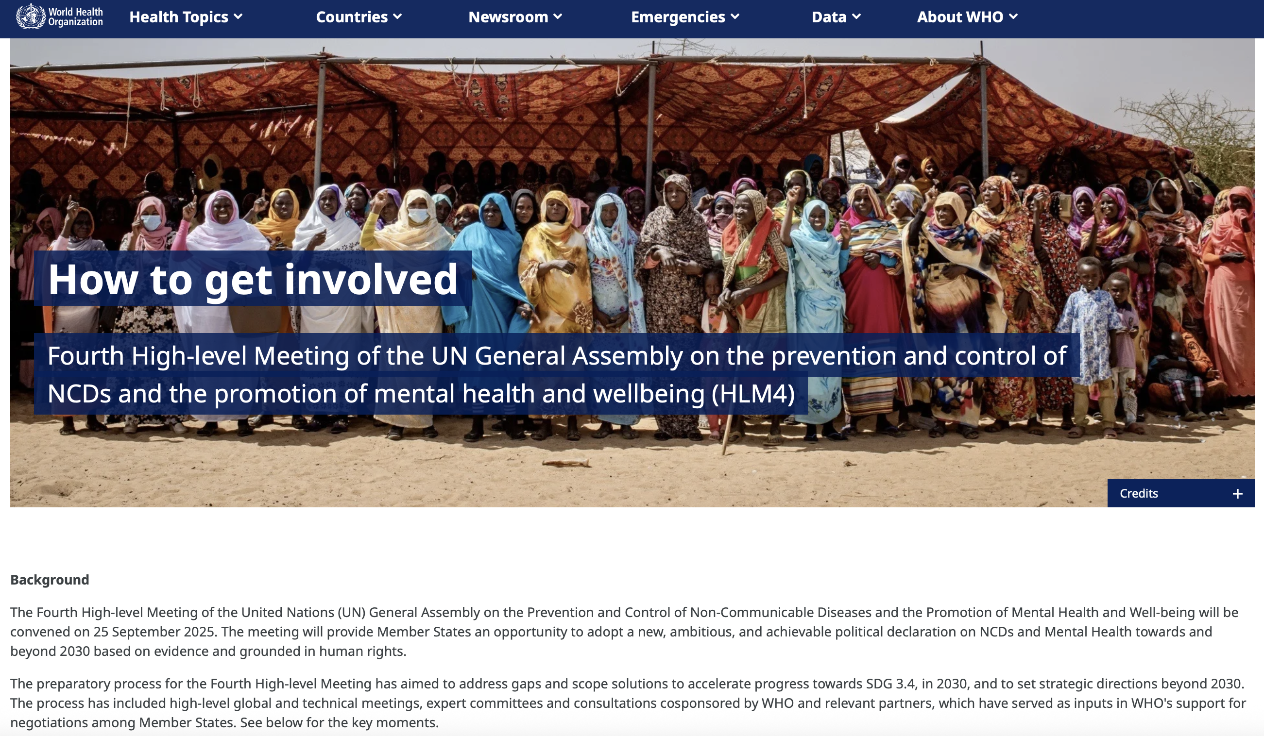 <!-- THEME DEBUG -->
<!-- THEME HOOK: 'field' -->
<!-- FILE NAME SUGGESTIONS:
   ▪️ field--node--title--community-event.html.twig
   ✅ field--node--title.html.twig
   ▪️ field--node--community-event.html.twig
   ▪️ field--title.html.twig
   ▪️ field--string.html.twig
   ▪️ field.html.twig
-->
<!-- 💡 BEGIN CUSTOM TEMPLATE OUTPUT from 'themes/custom/whokap/templates/field/field--node--title.html.twig' -->
Fourth High-level Meeting of the UN General Assembly on the prevention and control of NCDs and the promotion of mental health and wellbeing (HLM4)
<!-- END CUSTOM TEMPLATE OUTPUT from 'themes/custom/whokap/templates/field/field--node--title.html.twig' -->