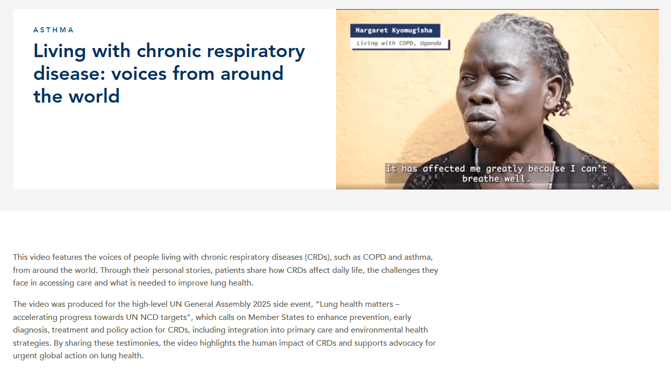 

<!-- THEME DEBUG -->
<!-- THEME HOOK: 'field' -->
<!-- FILE NAME SUGGESTIONS:
   ▪️ field--node--title--pin.html.twig
   ✅ field--node--title.html.twig
   ▪️ field--node--pin.html.twig
   ▪️ field--title.html.twig
   ▪️ field--string.html.twig
   ▪️ field.html.twig
-->
<!-- 💡 BEGIN CUSTOM TEMPLATE OUTPUT from 'themes/custom/whokap/templates/field/field--node--title.html.twig' -->
Living with chronic respiratory disease: voices from around the world
<!-- END CUSTOM TEMPLATE OUTPUT from 'themes/custom/whokap/templates/field/field--node--title.html.twig' -->

