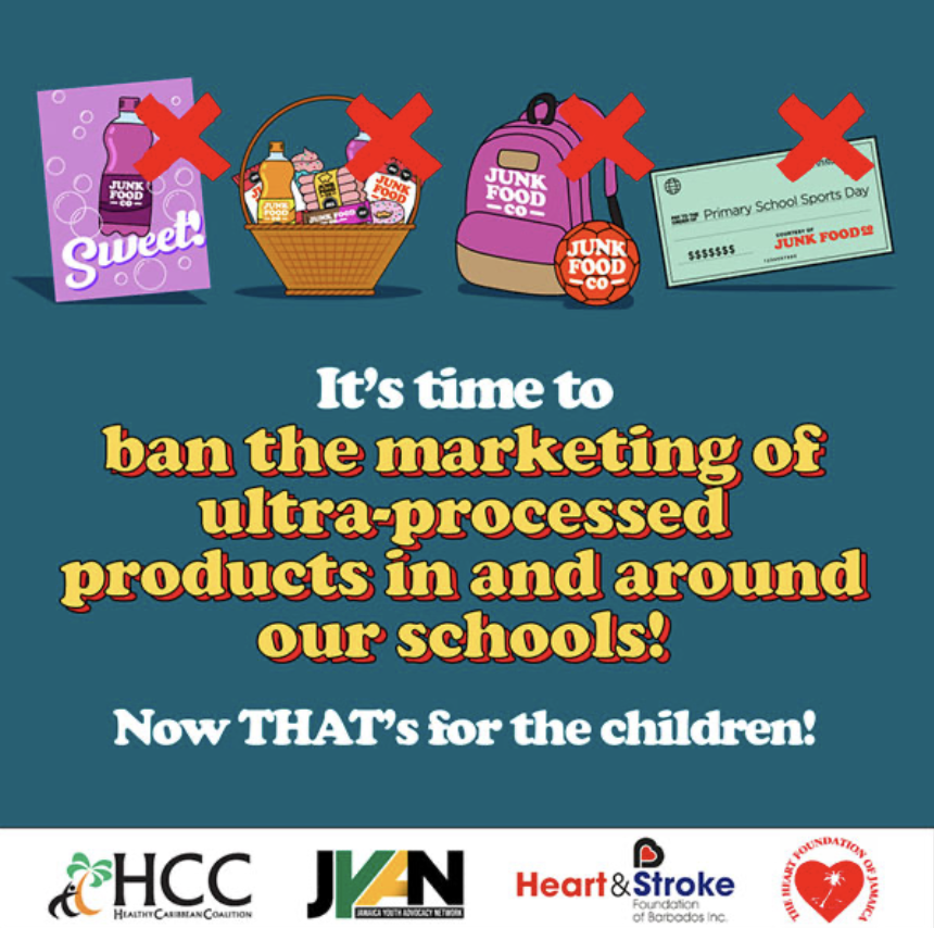 For the Children - It's Time to Ban the Marketing of Ultra-Processed Products in and Around our Schools - Regional Digital Campaign