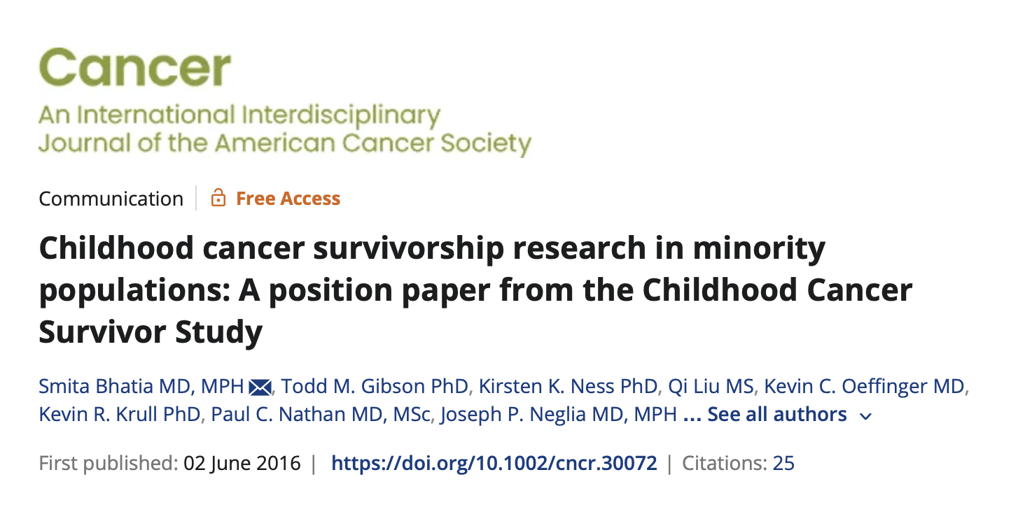 <!-- THEME DEBUG -->
<!-- THEME HOOK: 'field' -->
<!-- FILE NAME SUGGESTIONS:
   ▪️ field--node--title--pin.html.twig
   ✅ field--node--title.html.twig
   ▪️ field--node--pin.html.twig
   ▪️ field--title.html.twig
   ▪️ field--string.html.twig
   ▪️ field.html.twig
-->
<!-- 💡 BEGIN CUSTOM TEMPLATE OUTPUT from 'themes/custom/whokap/templates/field/field--node--title.html.twig' -->
Childhood cancer survivorship research in minority populations: A position paper from the Childhood Cancer Survivor Study
<!-- END CUSTOM TEMPLATE OUTPUT from 'themes/custom/whokap/templates/field/field--node--title.html.twig' -->